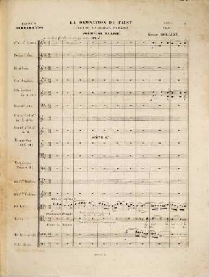 La damnation de Faust : légende dramatique en quatre parties ; oeuv. 24 ; à Franz Liszt