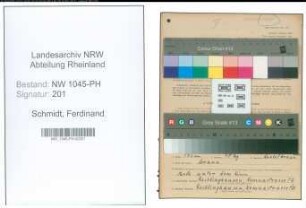 Entnazifizierung Ferdinand Schmidt , geb. 02.04.1914 (Arzt)
