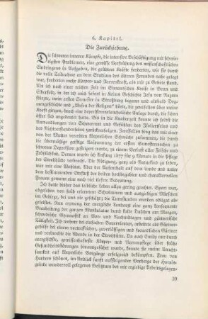 6. Kapitel. Die Zurückziehung.