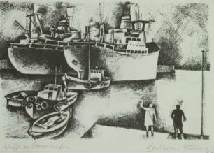 Schiffe im Überseehafen