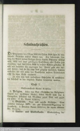 Nachrichten über die Annen-Realschule