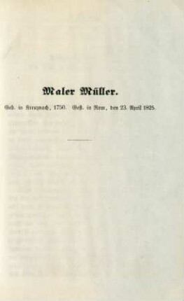 Maler Müller