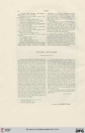Lettres anglaises