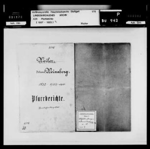 Weiler (Obersulm): Pfarrberichte und Pfarrbeschreibungen