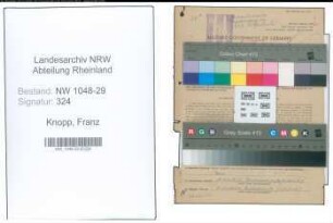 Entnazifizierung Franz Knopp , geb. 23.06.1908 (Beamter)