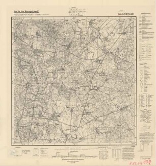 1789 (alte Nr.: 474) Grünwalde, Topographische Karte 1:25000 (4 cm - Karte)