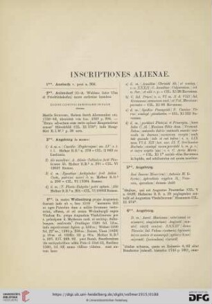 Inscriptiones Alienae