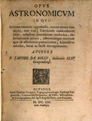 Opus astronomicum