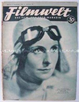 Fachzeitschrift für Film und Fotografie "Filmwelt" u.a. zu dem Film "S.O.S. Eisberg" mit Leni Riefenstahl