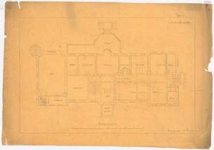 Schloss Woedtke: Grundriss des Erdgeschosses