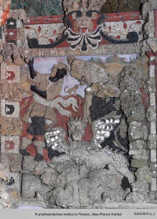 Rückwand des Brunnens - Ninfeo Niccolini