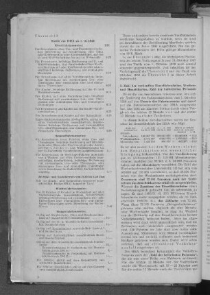 Übersicht 3: Tarife der HHA ab 1.10.1950