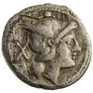 Münze, Denar, 211 - 208 v. Chr.