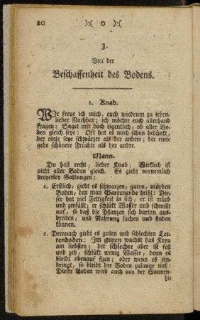 3. Von der Beschaffenheit des Bodens.