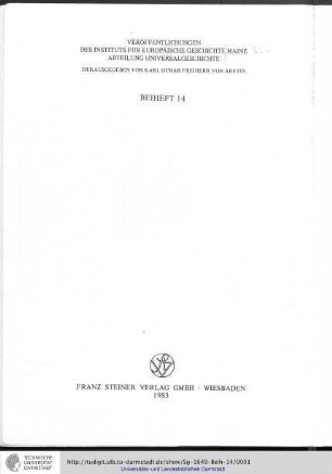 Die Deutschlandpolitik Frankreichs und die französische Zone 1945-1949