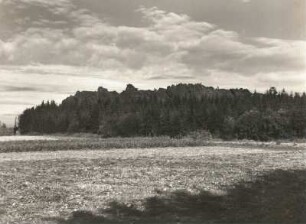 Vogtland. Wendelstein bei Falkenstein. Gesamtbild von Ost. Grauwackenquarzit des Kambrium
