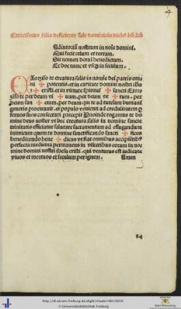 Exorcismus salis deficiente sale dominicis diebus benedictio