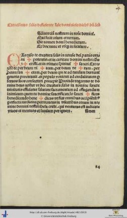 Exorcismus salis deficiente sale dominicis diebus benedictio