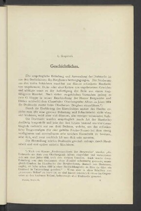 1. Kapitel. Geschichtliches.