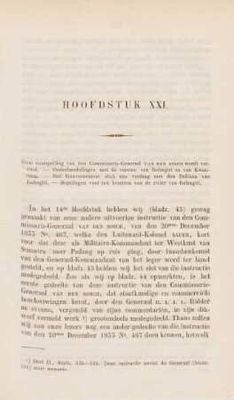 Hoofdstuk XXI. Eene voorspelling van den Commisars-Generaal van den Bosch wordt vervuld ...