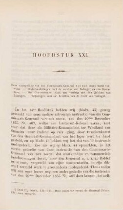 Hoofdstuk XXI. Eene voorspelling van den Commisars-Generaal van den Bosch wordt vervuld ...
