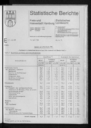 Handwerk im 4. Vierteljahr 1989 : Lfd. Nr. 14