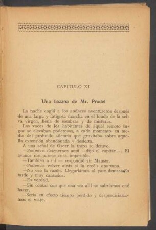 Capítulo XI - Una hazaña de Mr. Pradel