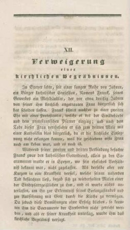 314-339 Verweigerung eines kirchlichen Begräbnisses