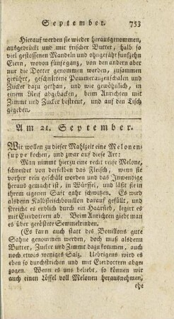 Am 21. September - Am 25. September
