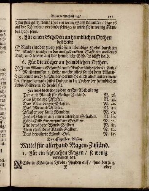 Dreyssigister Absatz. Mittel für allerhand Magen-Zuständ