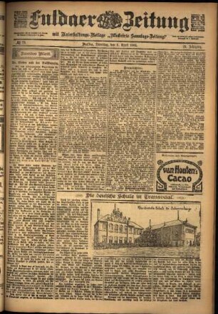 Zweite Ausgabe vom Dienstag, den 08. April 1902.