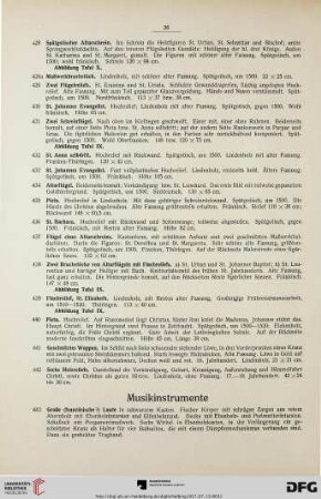 Musikinstrumente (Nr. 443-458)