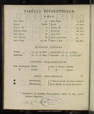 Tabella Revolutionum