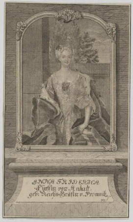 Bildnis der Anna Friderica, Fürstin von Anhalt-Köthen