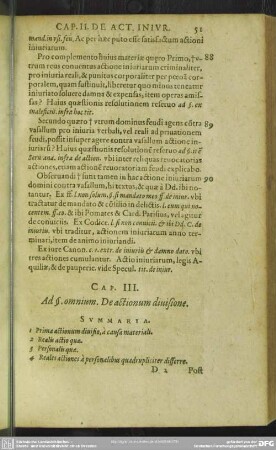 Cap. III. Ad §. omnium. De actionum divisione