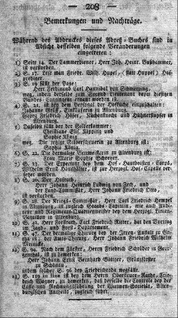 Berichtigungen und Nachträge