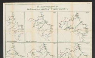 Blatt 5. Eisenbahnetappenlinien der Armeen des westlichen Kriegsschauplatzes.