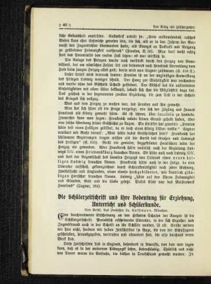 ¬Die¬ Schülerzeitschrift und ihre Bedeutung für Erziehung, Unterricht und Schülerkunde