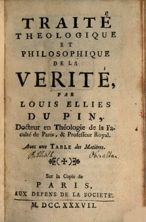 Traité de la Verité