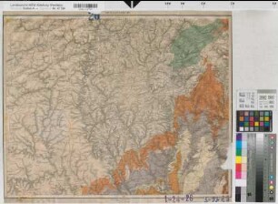 Rheinprovinz Westfalen (Provinz) geologische Karte der Rheinprovinz und der Provinz Westfalen auf Grundlage der v. Dechenschen Geologischen Karte und der Königlichen Generalstabs Karte 26. Sektion Neuerburg