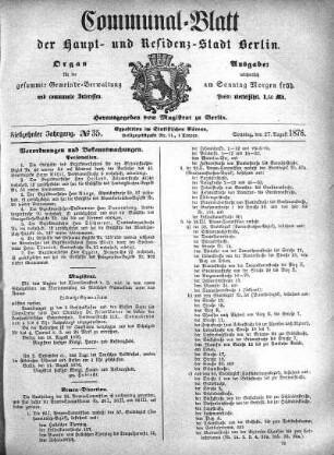 1876,35: No. 35, 27. August 1876