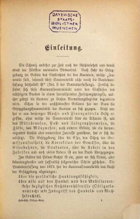 Handbuch des Schweizerischen Obligationenrechts, 1