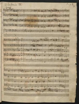 Sinfonien; strings; C-Dur; MWV N 9