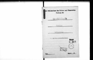 Besetzung der Lehrstühle der Naturwissenschaftlich-Mathematischen Fakultät