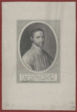 Bildnis des Carolus Faure