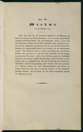 Nro. 72. Moskwa den 12. Oktober 1812.