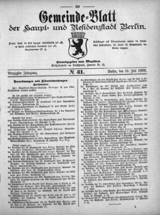 1899,31: No 31, 30. Juli 1899