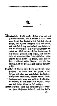 Abendgebeth