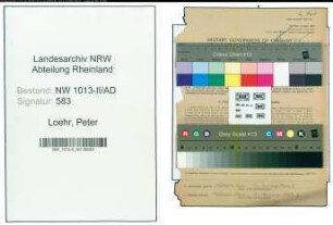 Entnazifizierung Peter Loehr , geb. 04.07.1889 (Vermessungssekretaer)