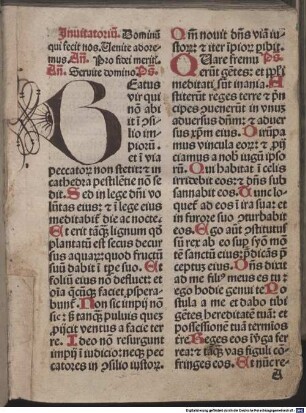 Breviarium Dominorum Teutonicorum : [1-3], [2]. Psalterium